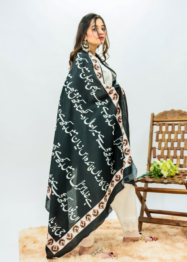 Tasveer e Jahan Voile Dupatta(Black)