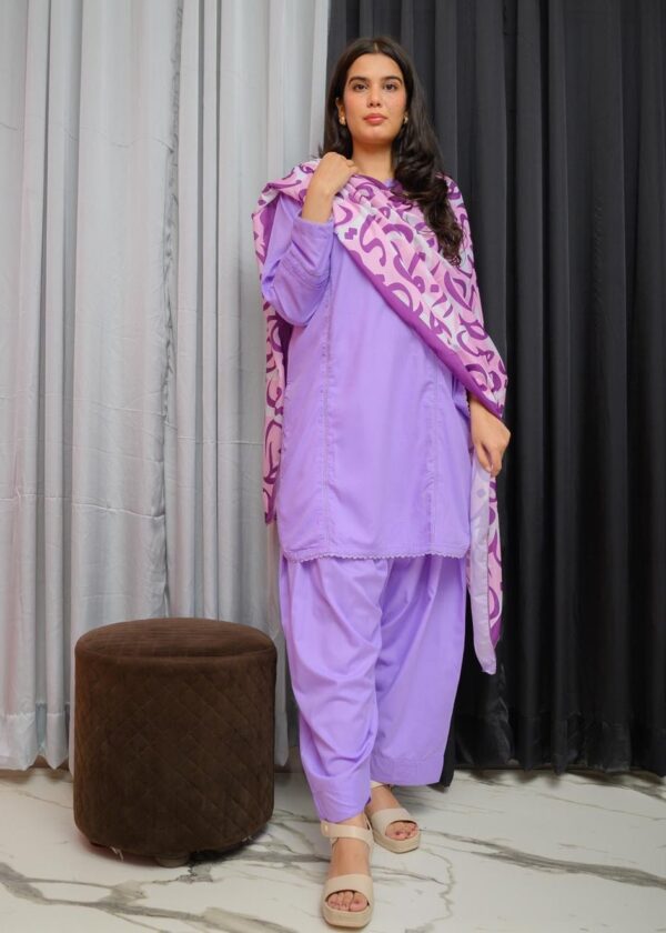 Hujoom Voile Dupatta (Purple)