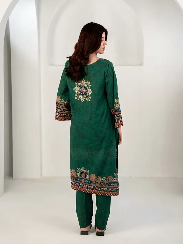 Gulposh | 3 Piece | Printed | Green - Image 4