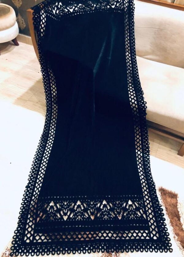 LASER CUTWORK SHAWLS NAVY